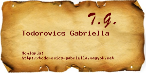 Todorovics Gabriella névjegykártya