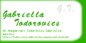 gabriella todorovics business card